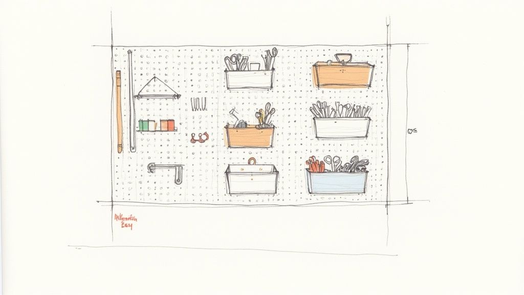 Pegboard Wall System: The Ultimate Vertical Organizer