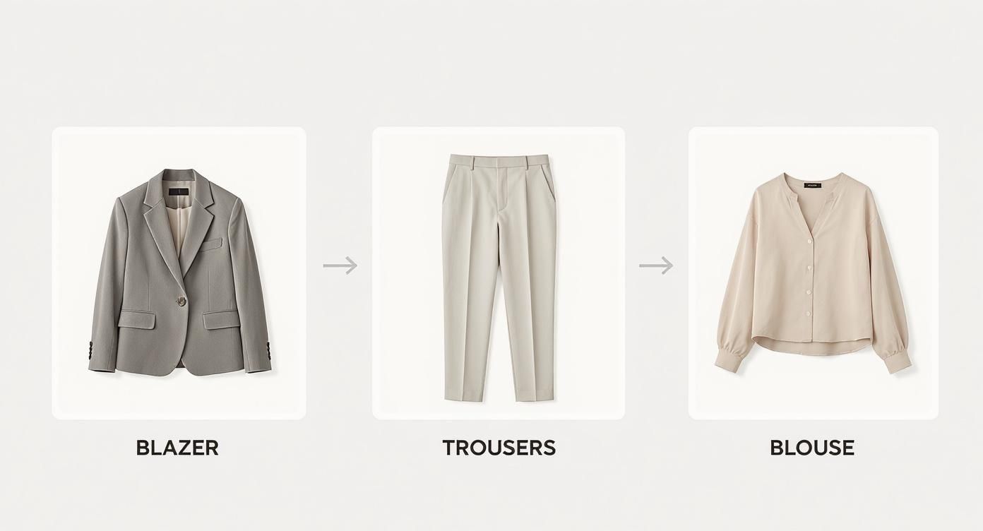 Infographic about business casual outfit ideas women