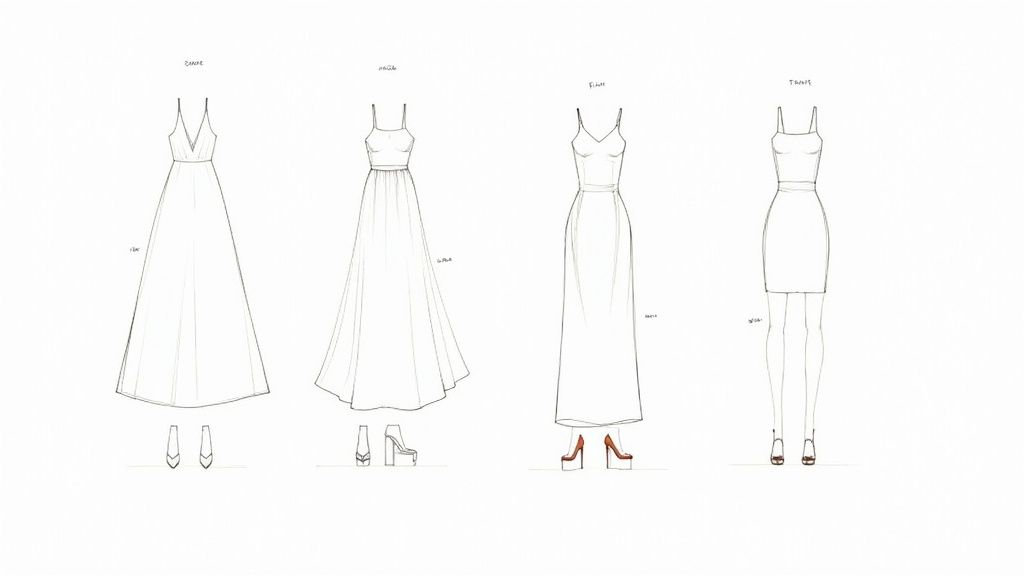 A woman in a floral maxi dress paired with elegant heeled sandals for an event.