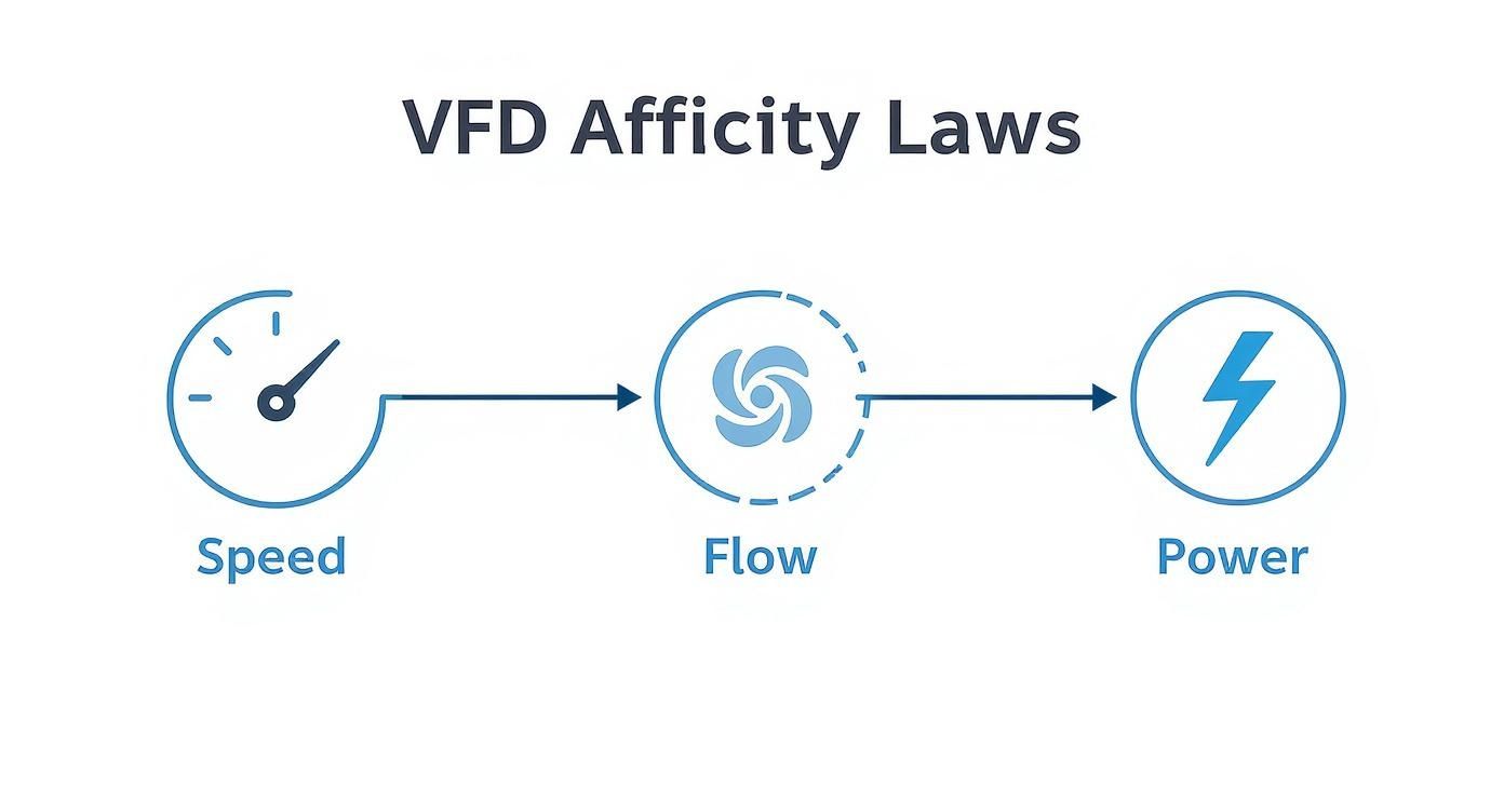 Infographic about vfd energy savings