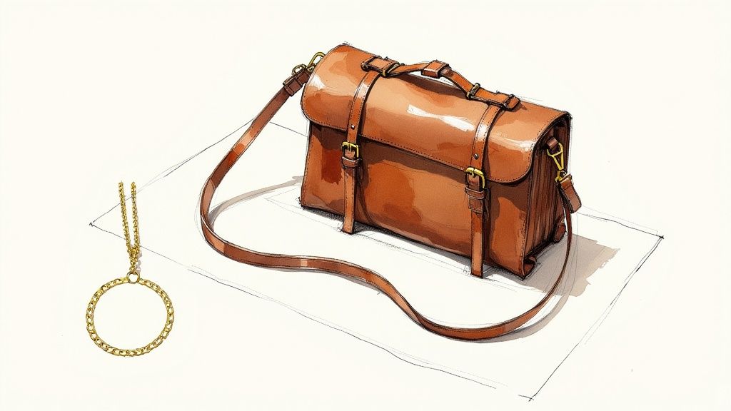 A woman wearing elegant accessories and smiling