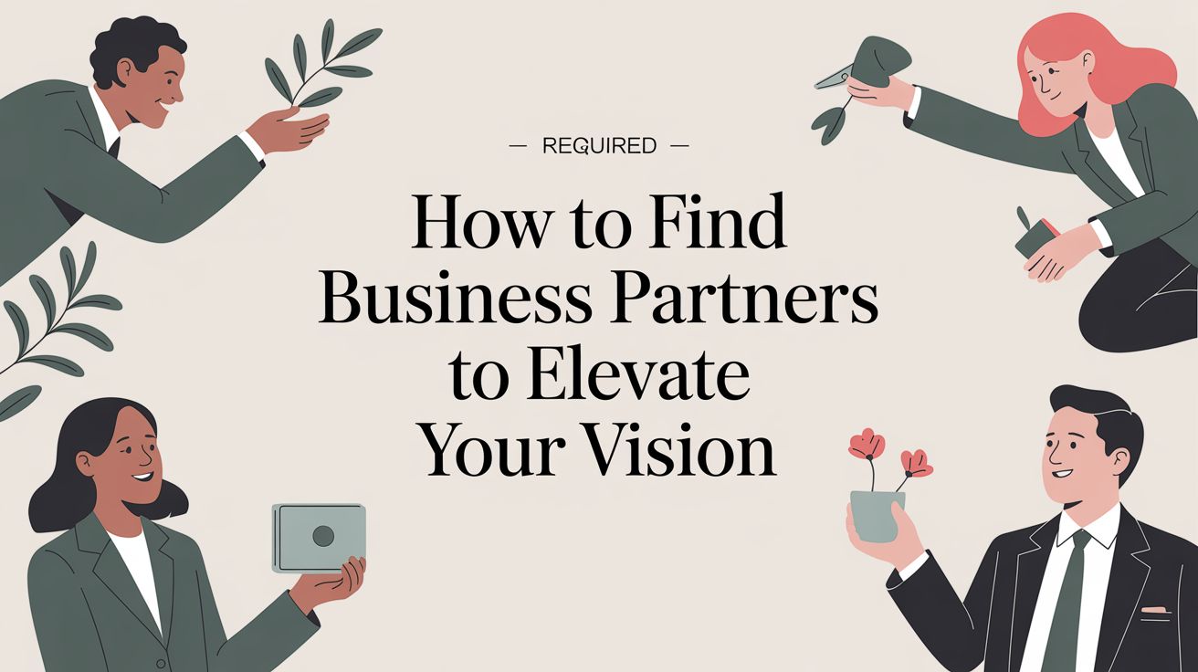 How to Find Business Partners to Elevate Your Vision
