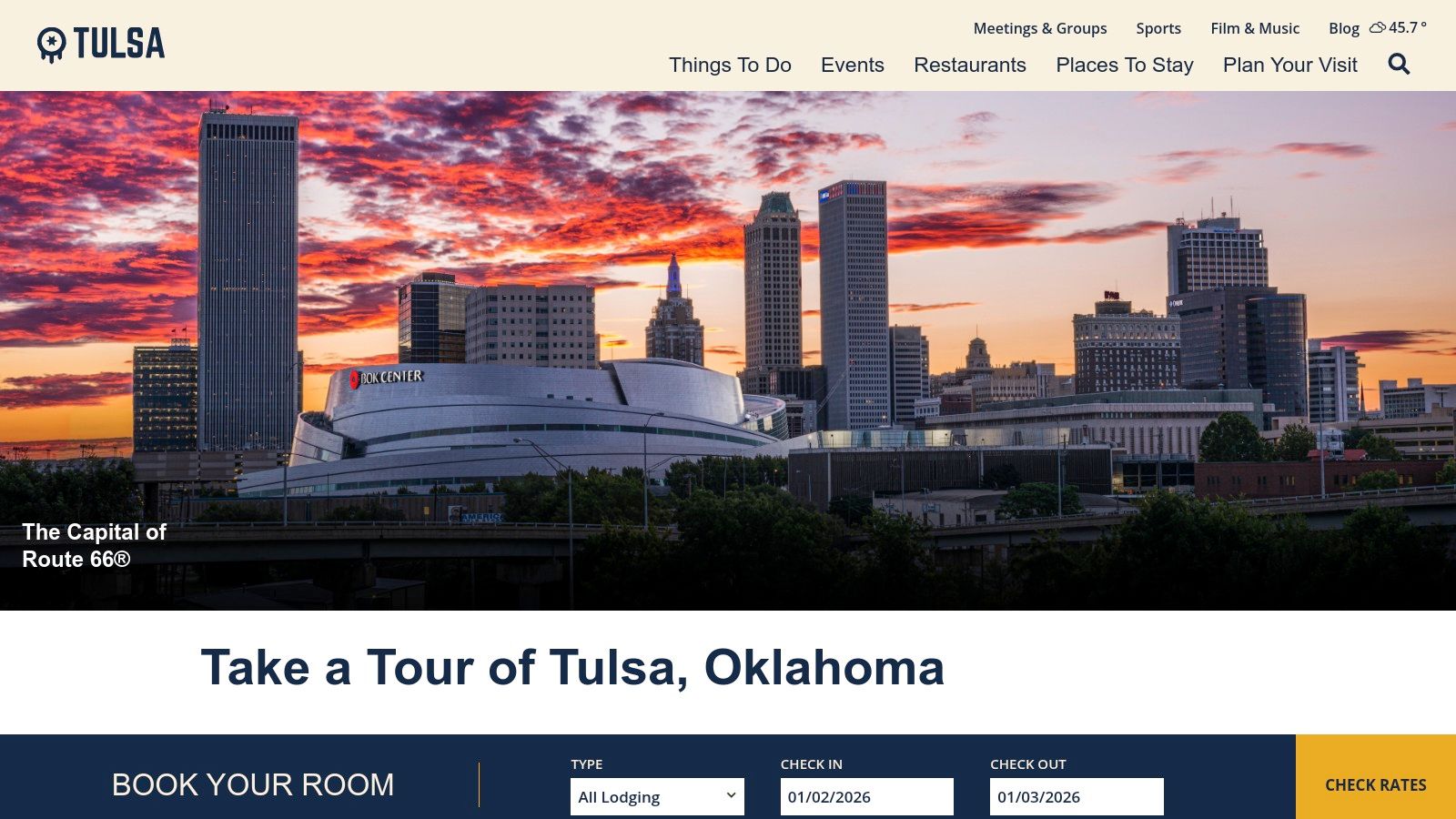 VisitTulsa (Official destination site)