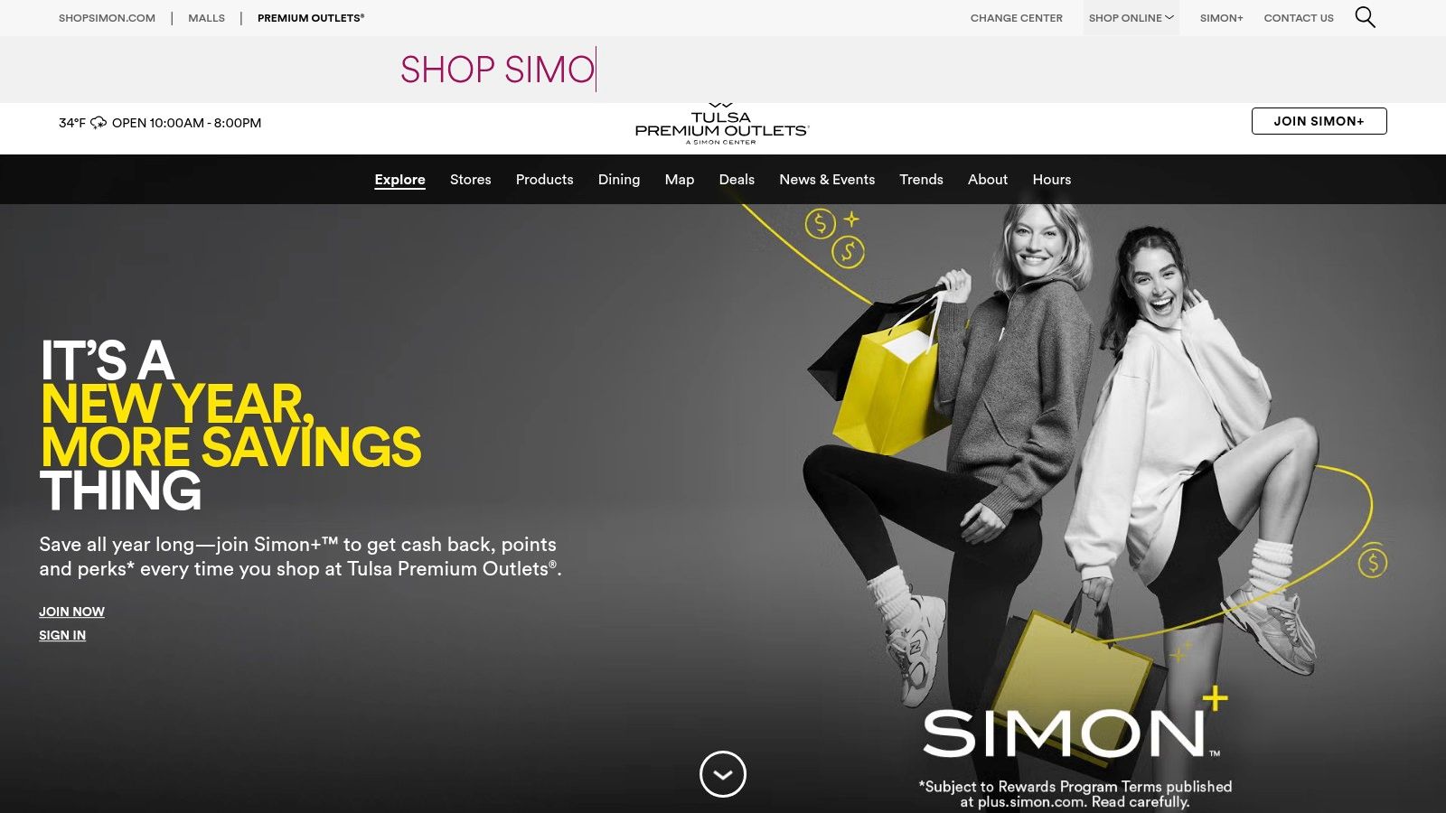 Tulsa Premium Outlets — Official center directory