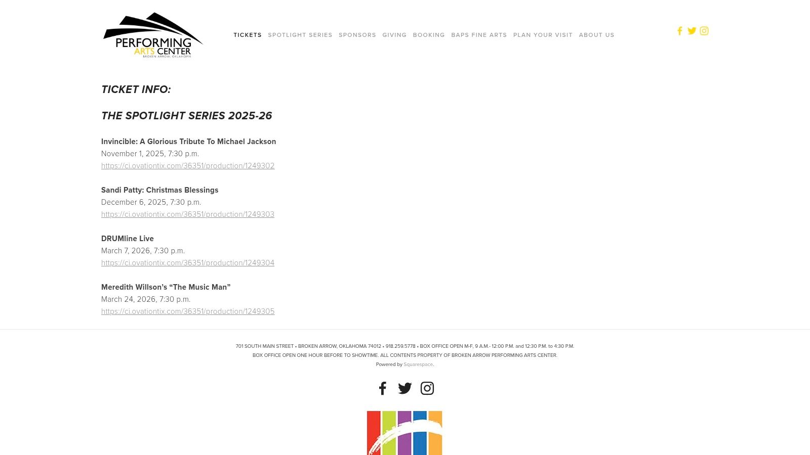 Broken Arrow Performing Arts Center (BAPAC)