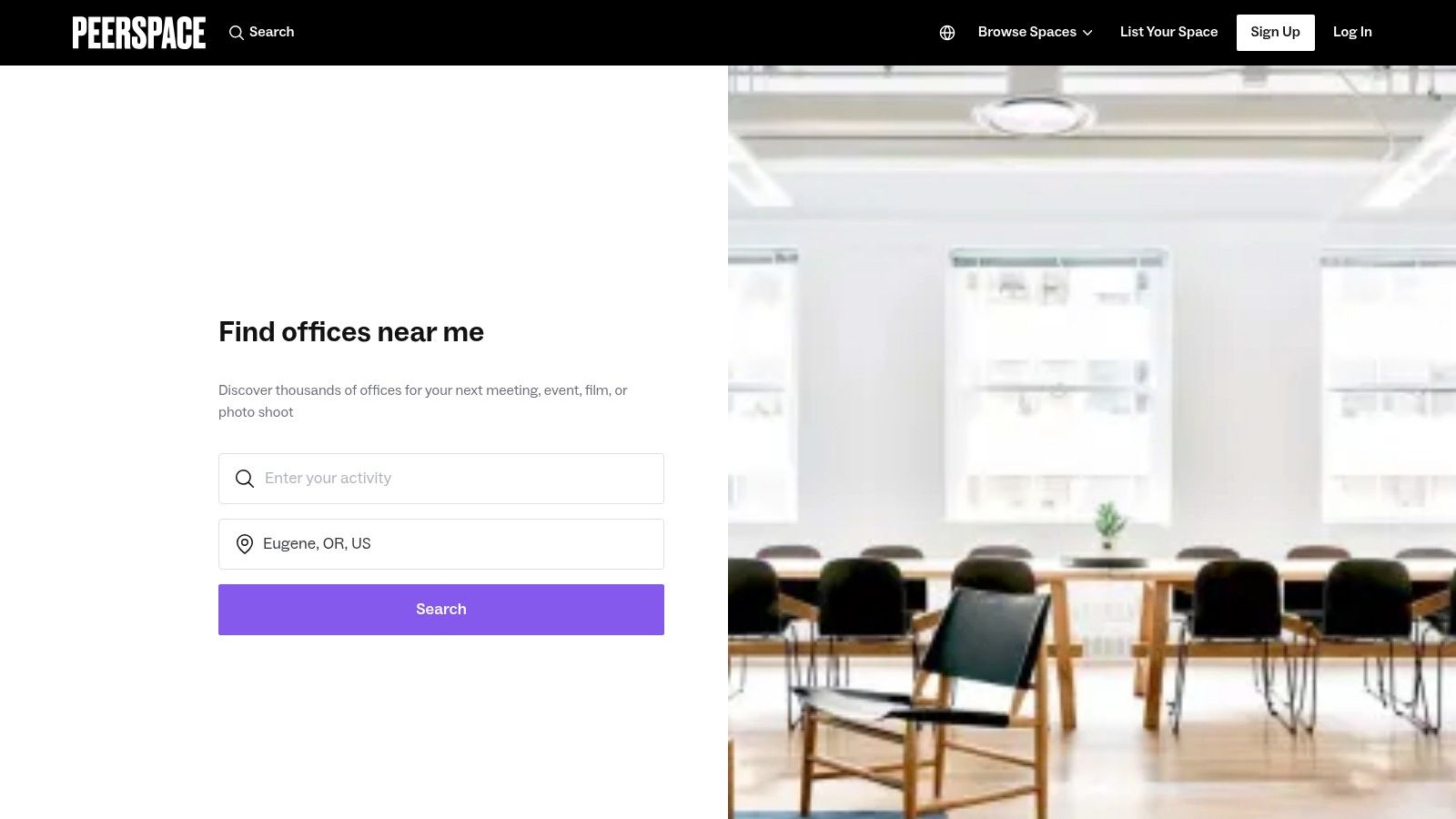 A bright and modern Peerspace office rental