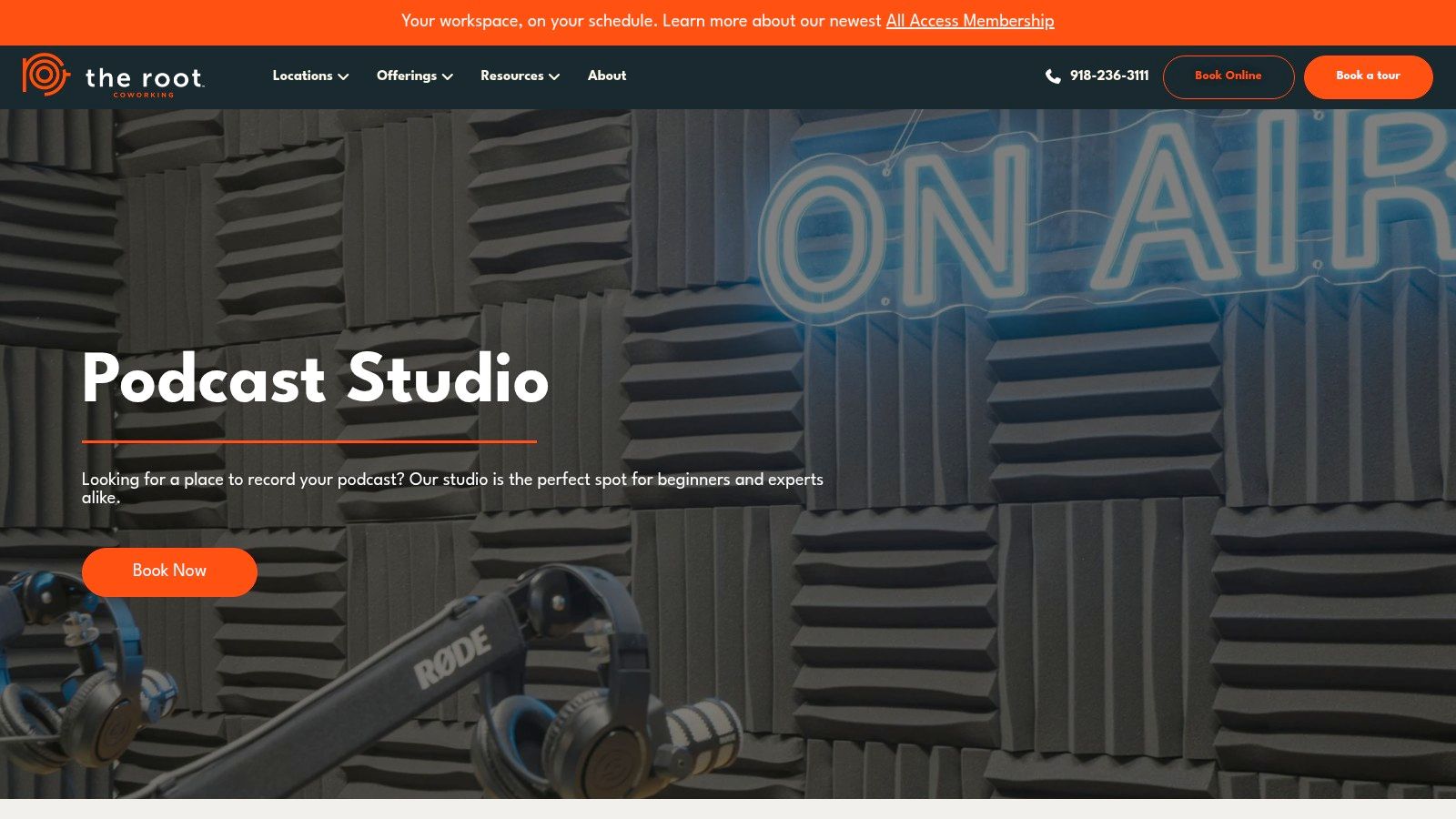 The Root Coworking – Podcast Studio