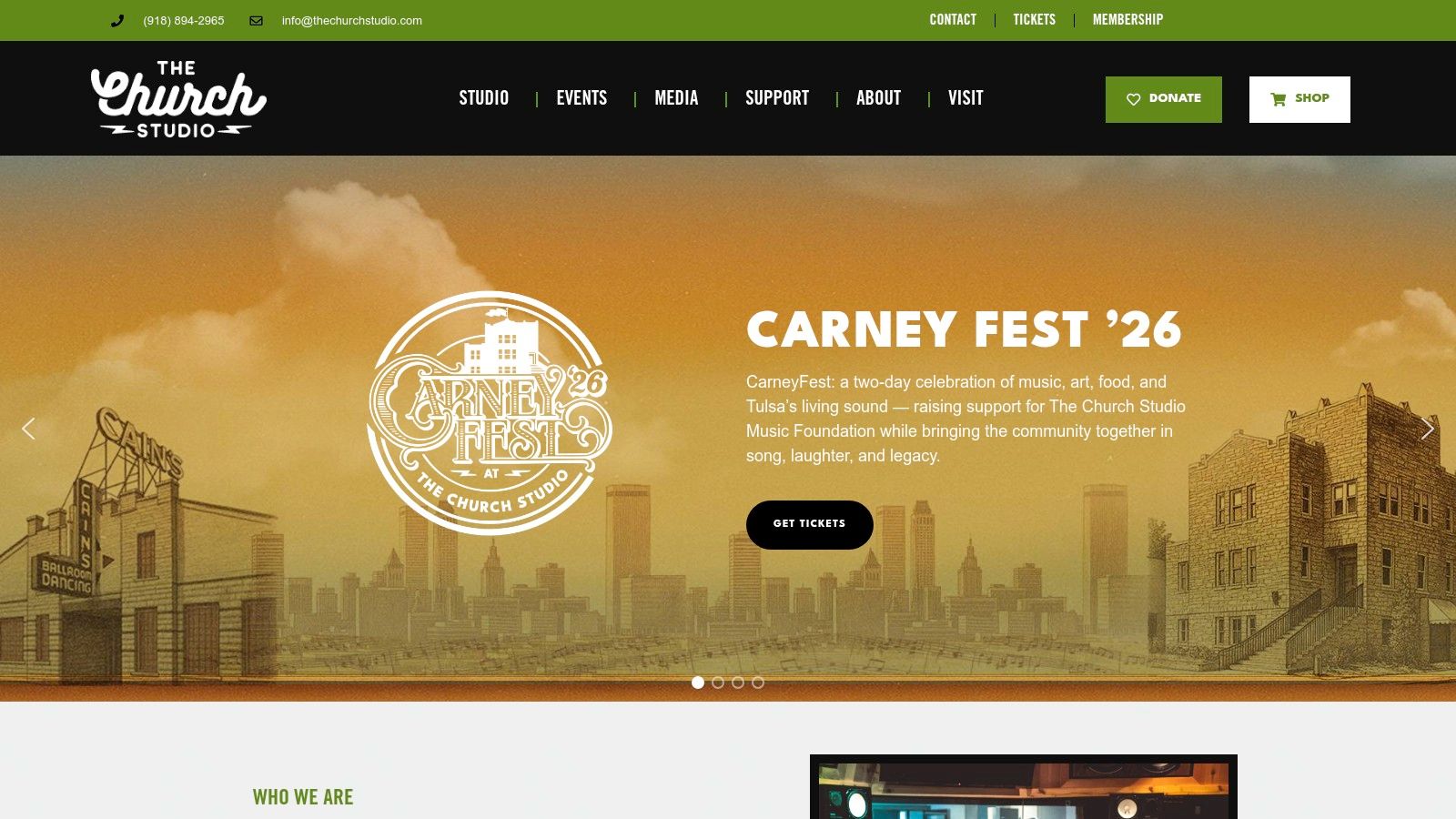 The Church Studio interior with a grand piano and professional recording equipment