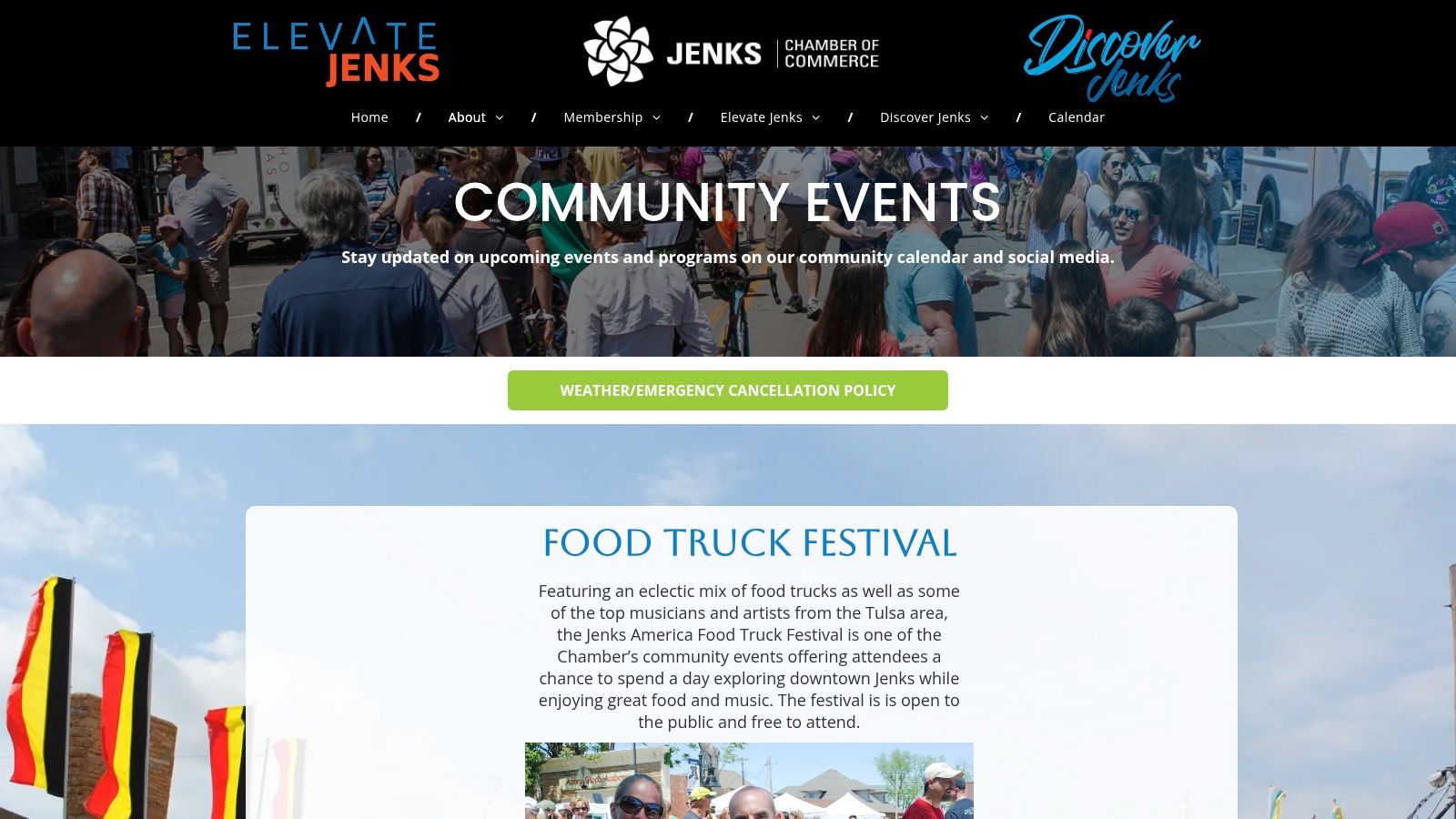 Jenks Chamber of Commerce – Community events and Downtown info