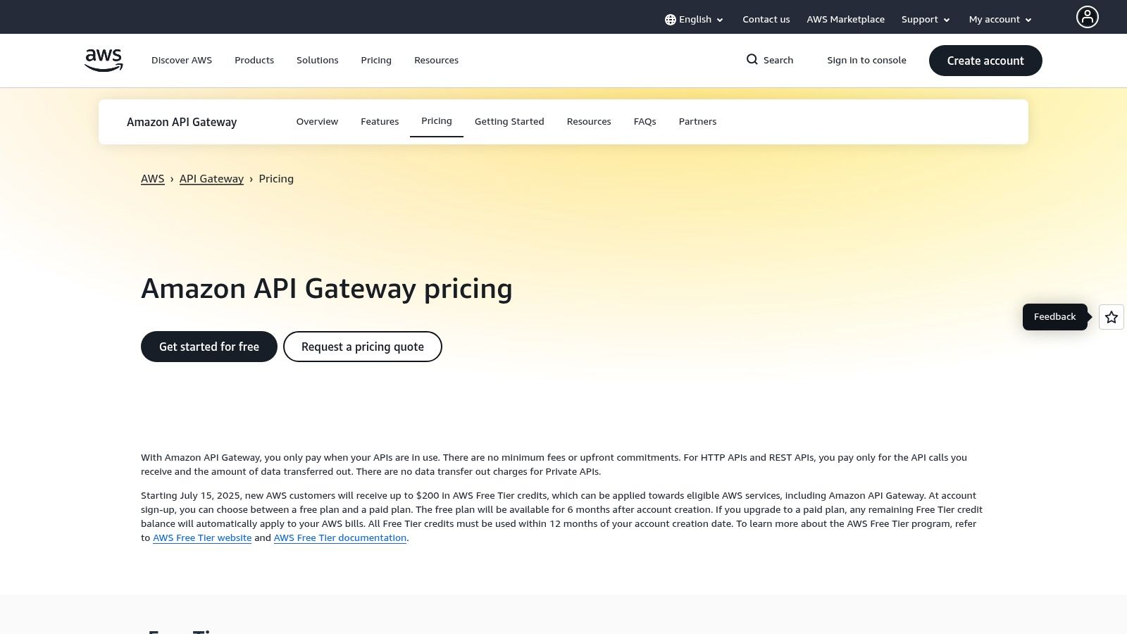 Amazon Web Services – Amazon API Gateway