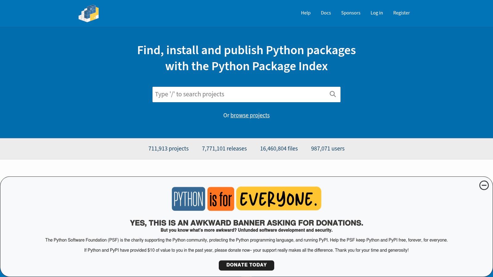 PyPI (The Python Package Index)
