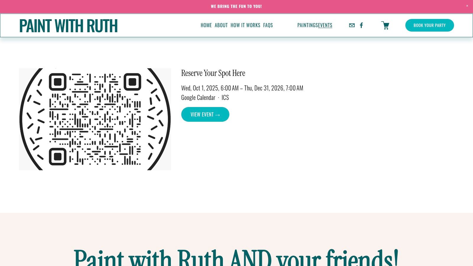 Paint with Ruth (Tulsa-based pop-up classes)