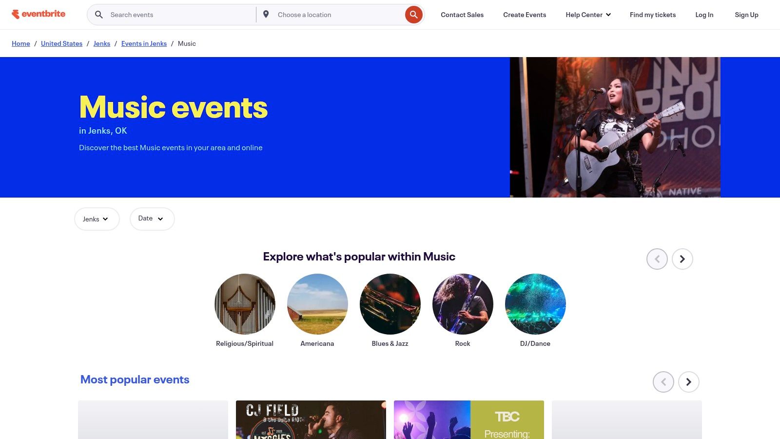 Eventbrite – Jenks Music