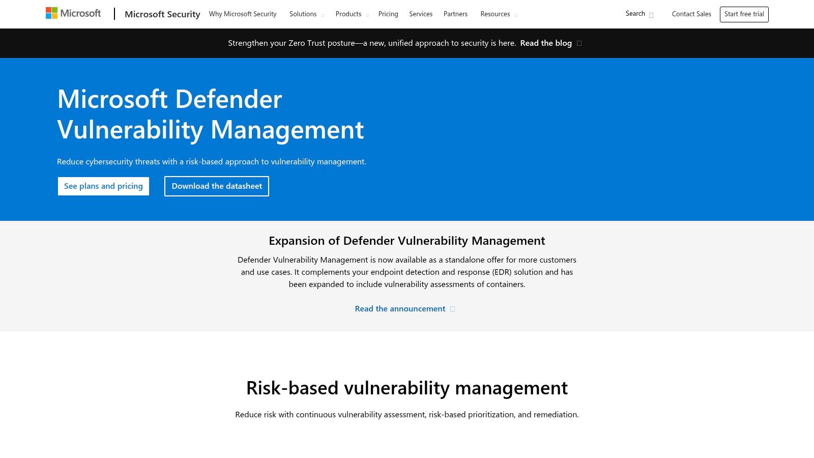 Microsoft Defender Vulnerability Management (MDVM)