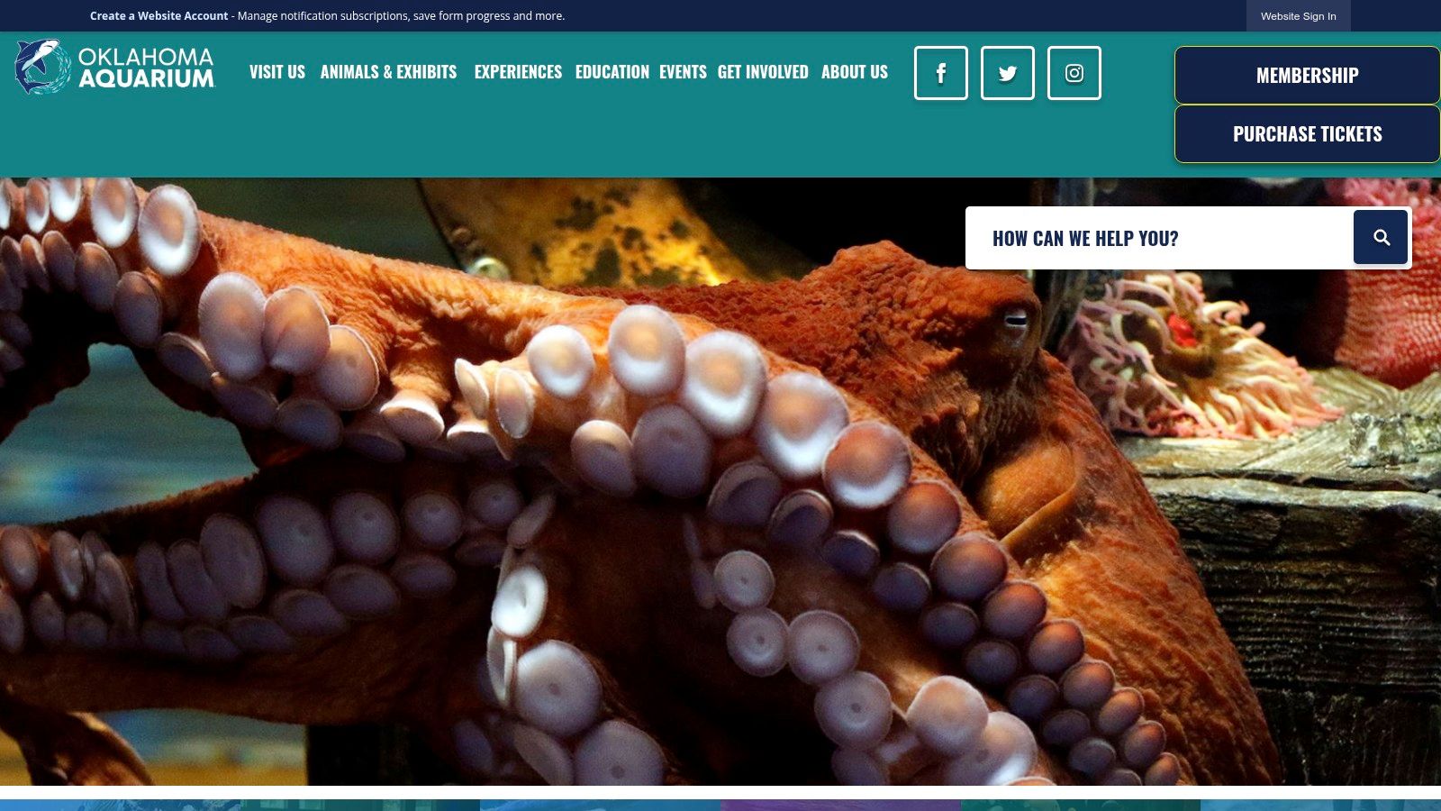 Oklahoma Aquarium (official site)