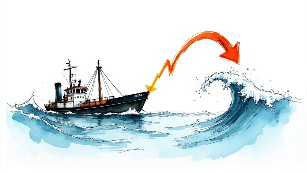 A manufacturing plant floor with automated machinery, symbolizing resilience and efficiency in in the face of supply chain challenges.