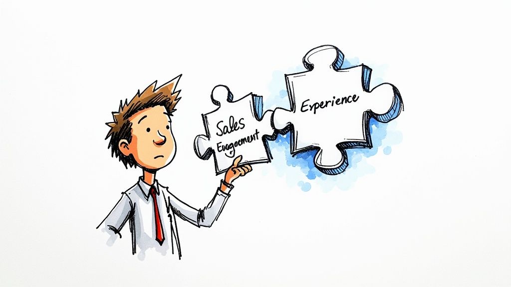 A business professional works on a laptop displaying data dashboards, representing the core services of digital transformation.