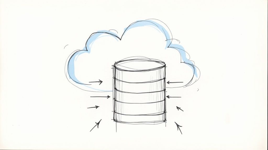 Person looking at a computer screen showing data analytics graphs