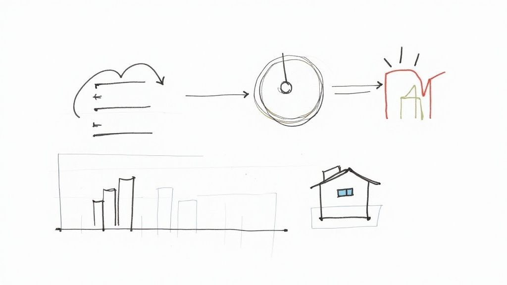 A Salesforce dashboard showing various charts and metrics for real estate lead generation, including pipeline and lead sources.