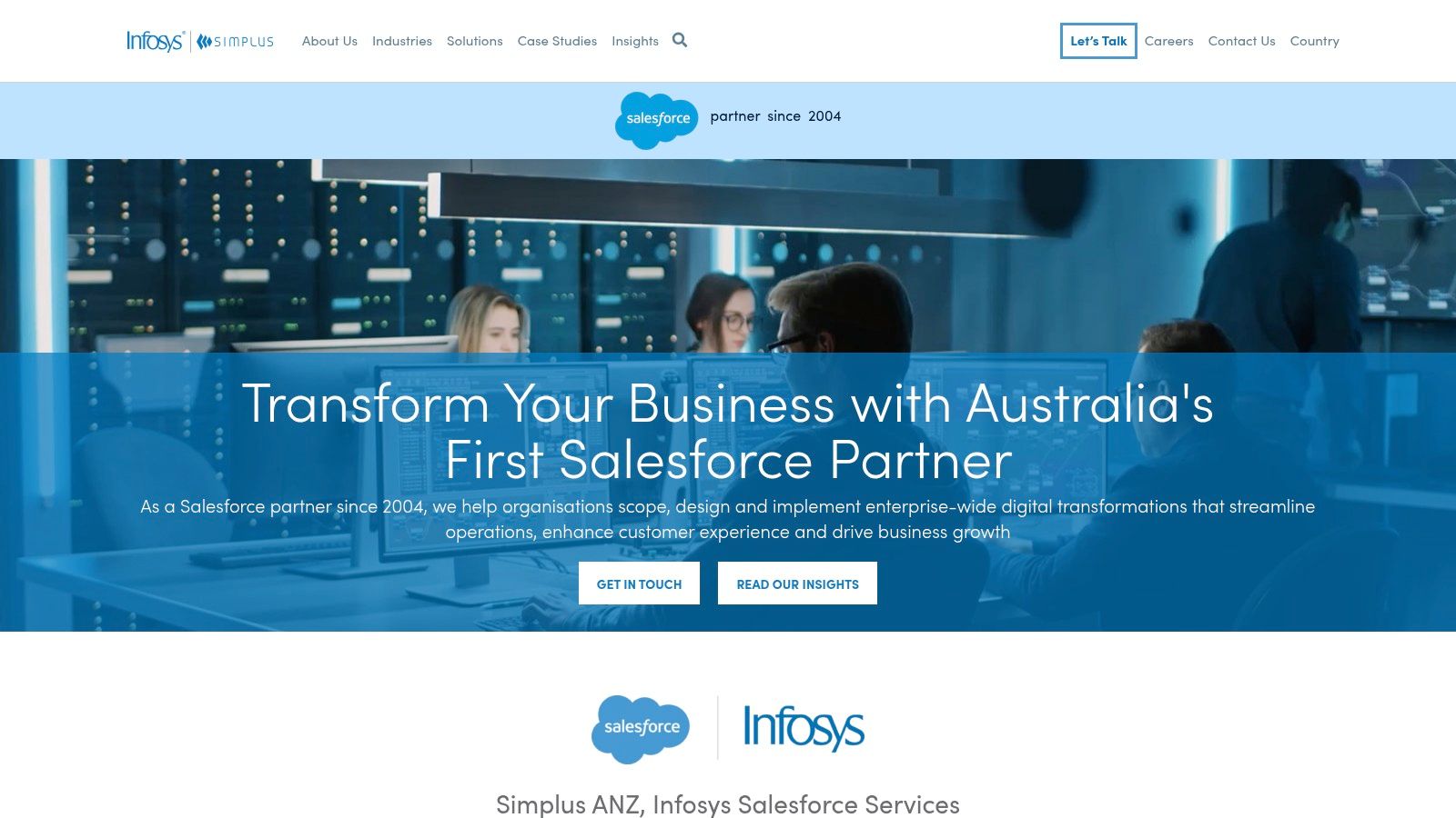 Simplus Australia (Infosys) – Salesforce Consulting (incl. CPQ/Revenue Cloud)