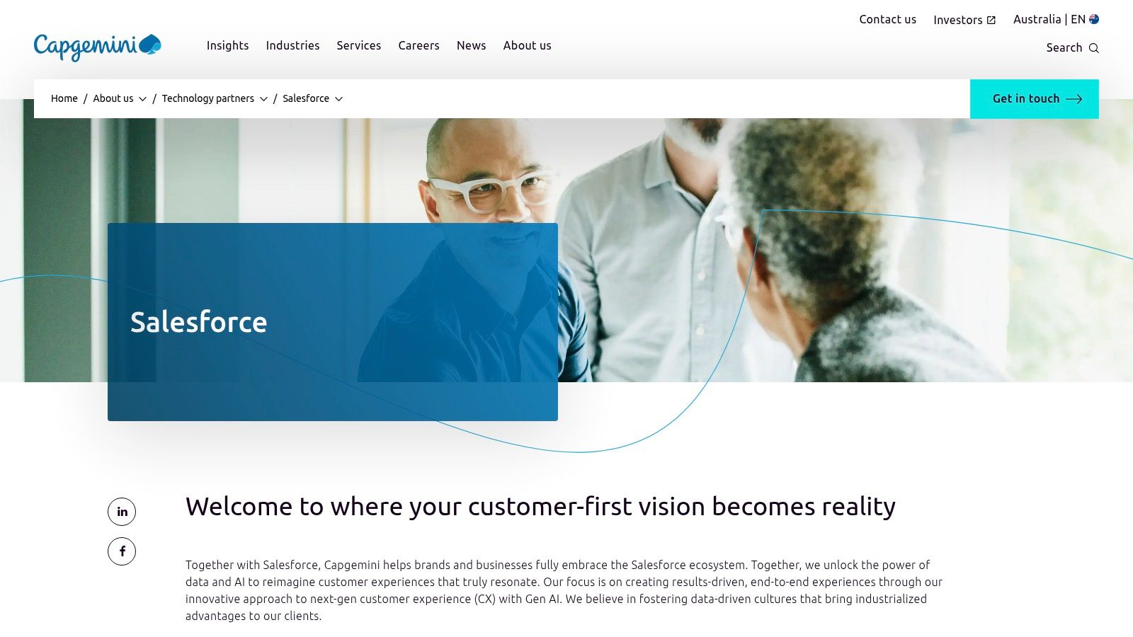 Capgemini (Australia) – Salesforce practice