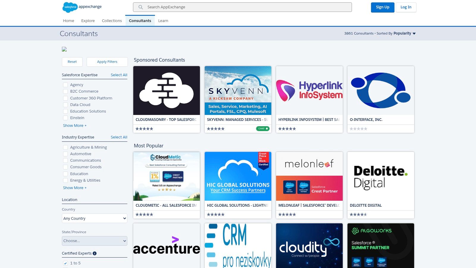 Salesforce AppExchange – Find a Consultant