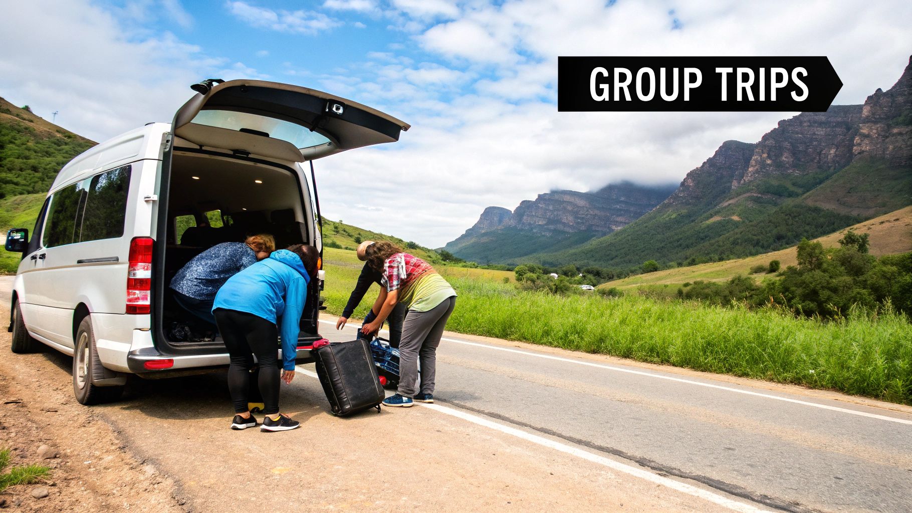 Group of friends discussing expenses