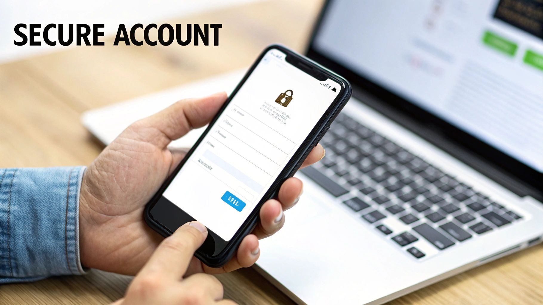 A person changing their Netflix password on a laptop screen.