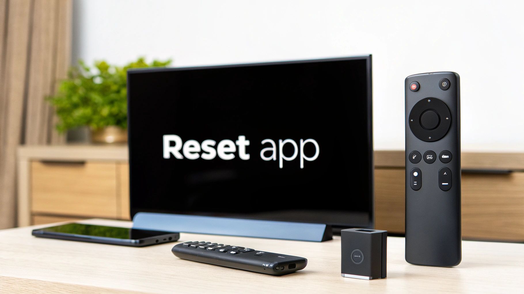 A person using a remote control to navigate the Netflix app on a smart TV.