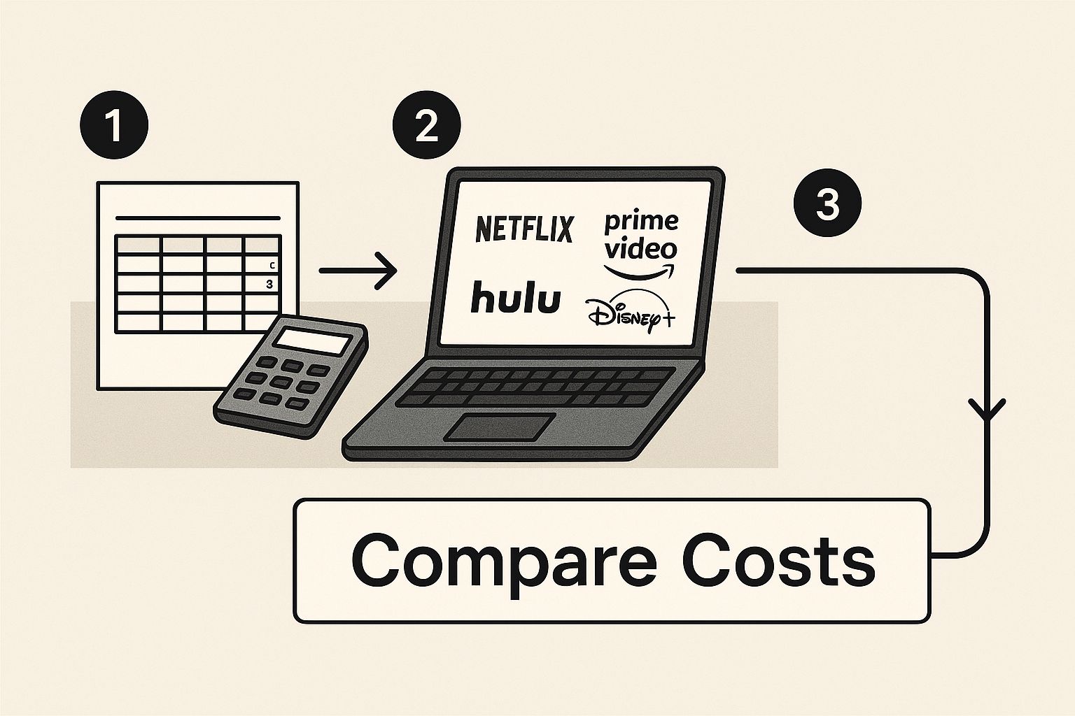 Infographic about manage streaming subscriptions