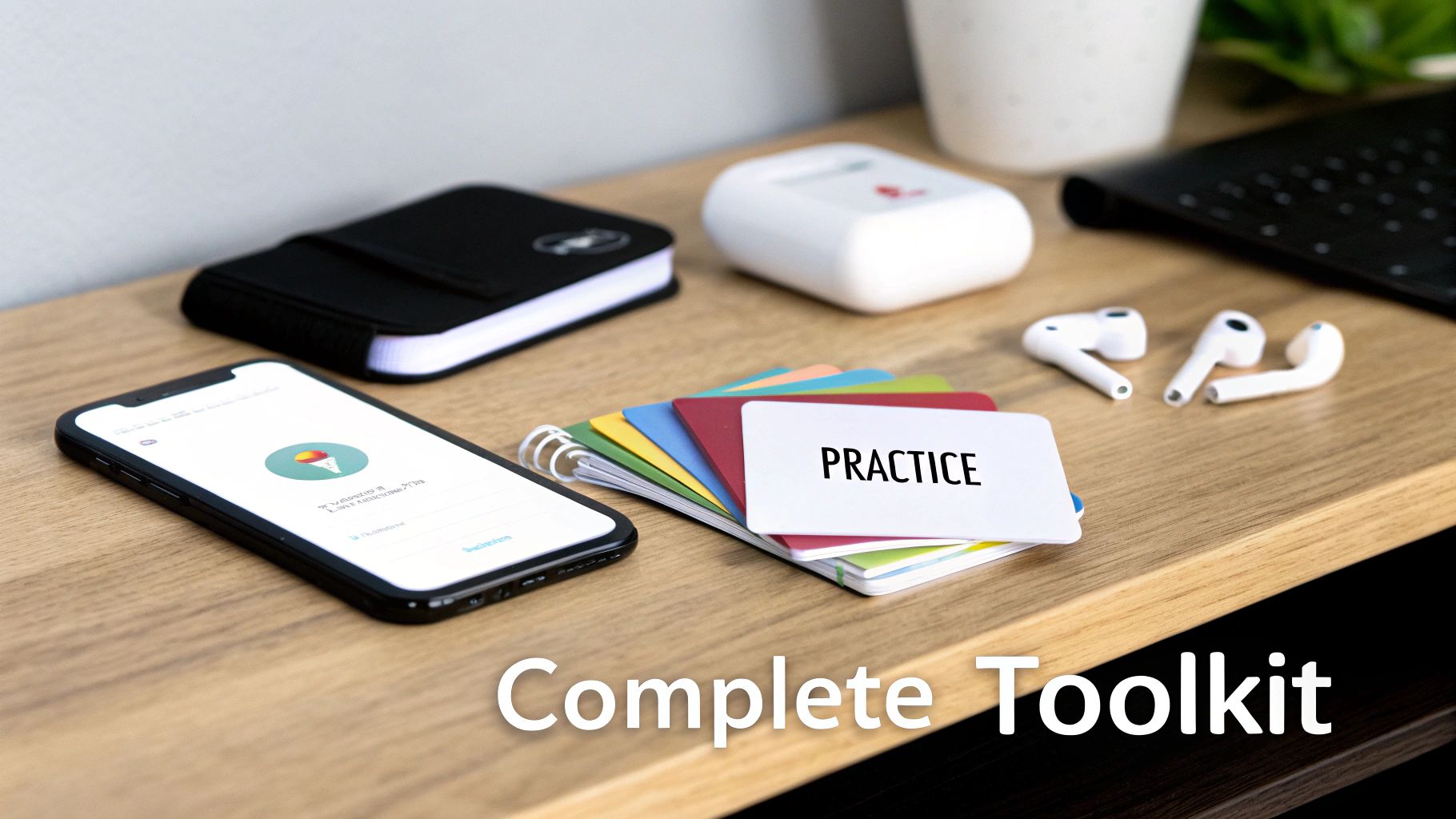 A student engaged in a language lesson on their tablet, showing the interactive Babbel interface.