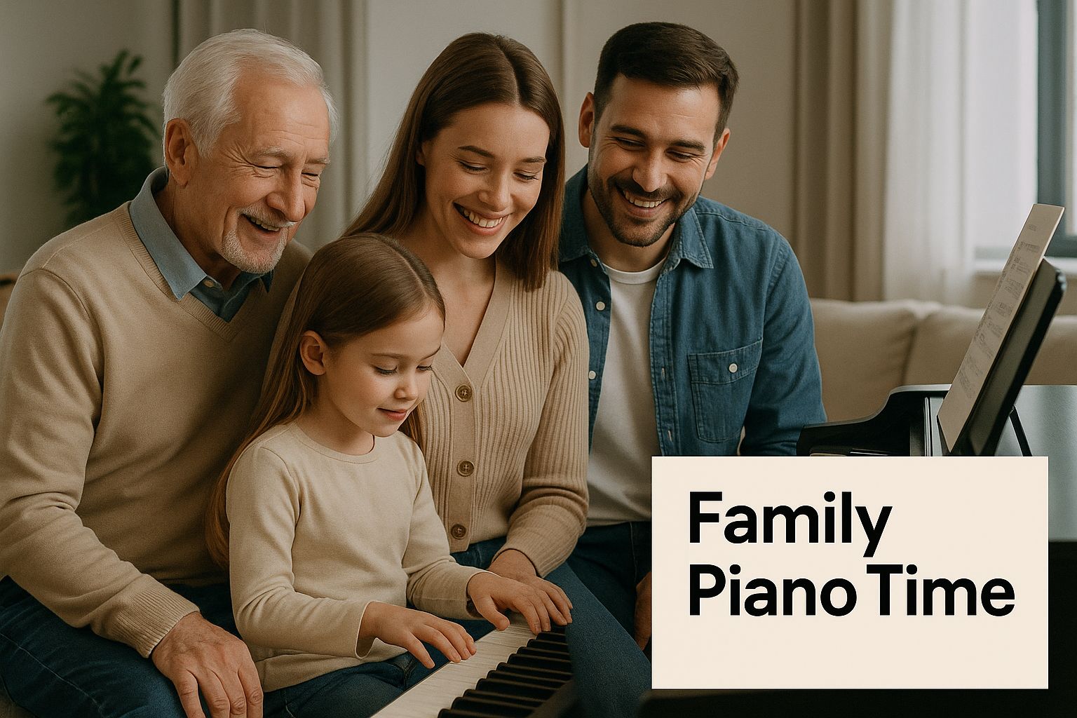 Infographic about simply piano family plan