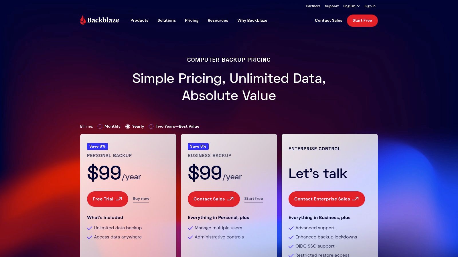 Backblaze Personal Backup