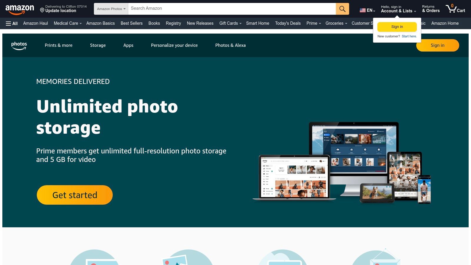 Amazon Photos (for Prime members)