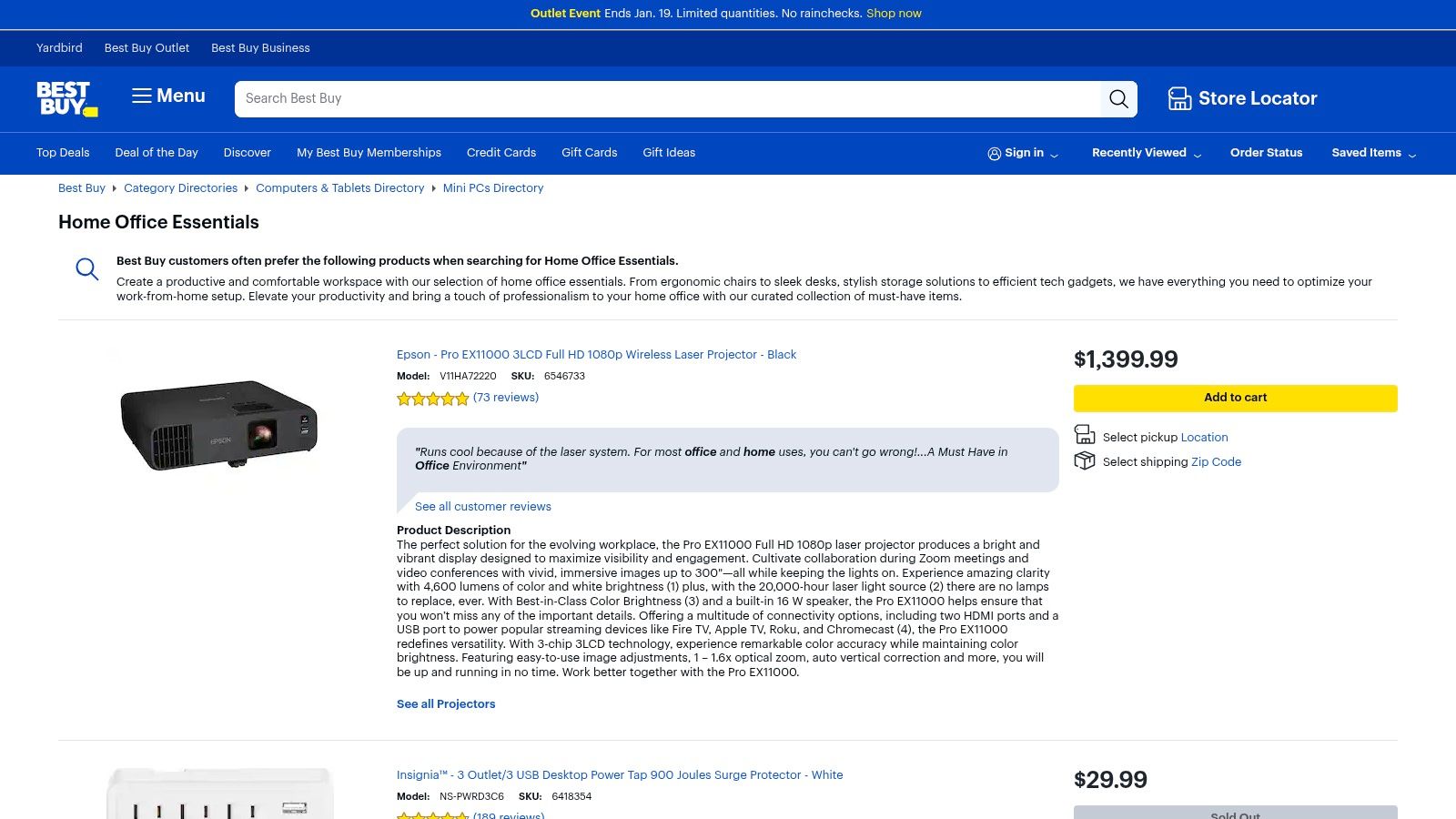 Best Buy – Home Office