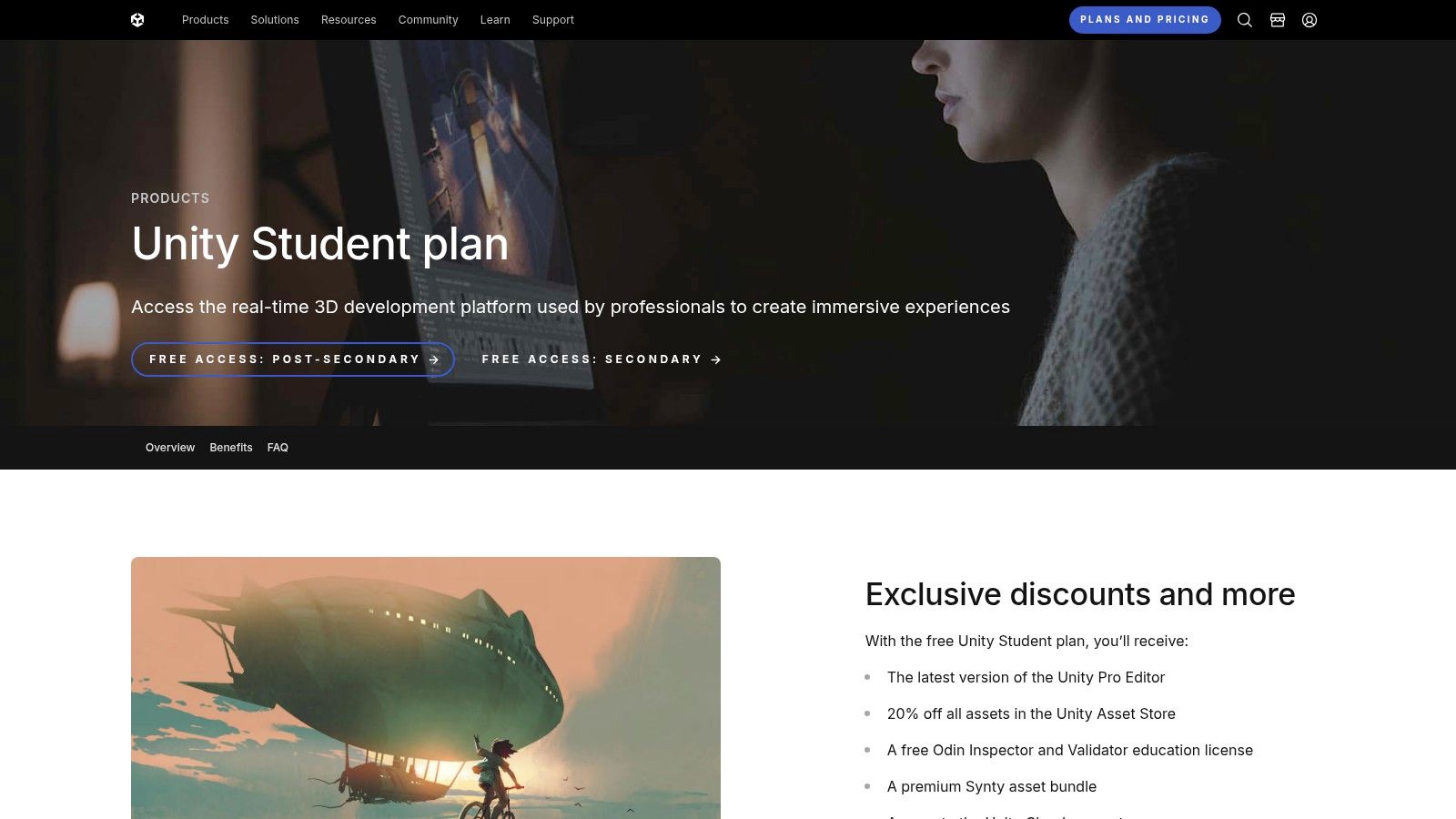 Unity Student Plan
