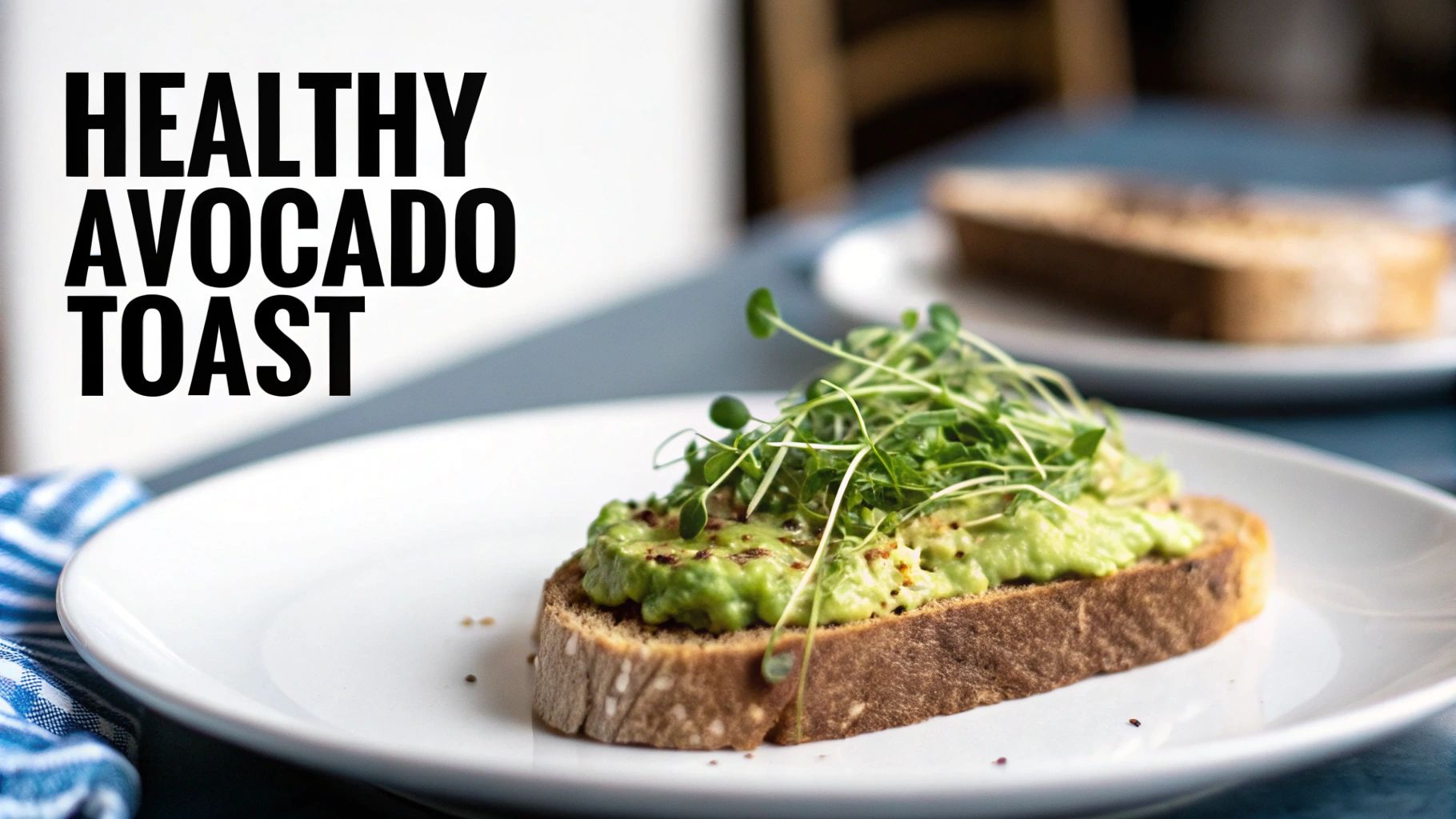 Avocado Toast on Whole Grain Bread