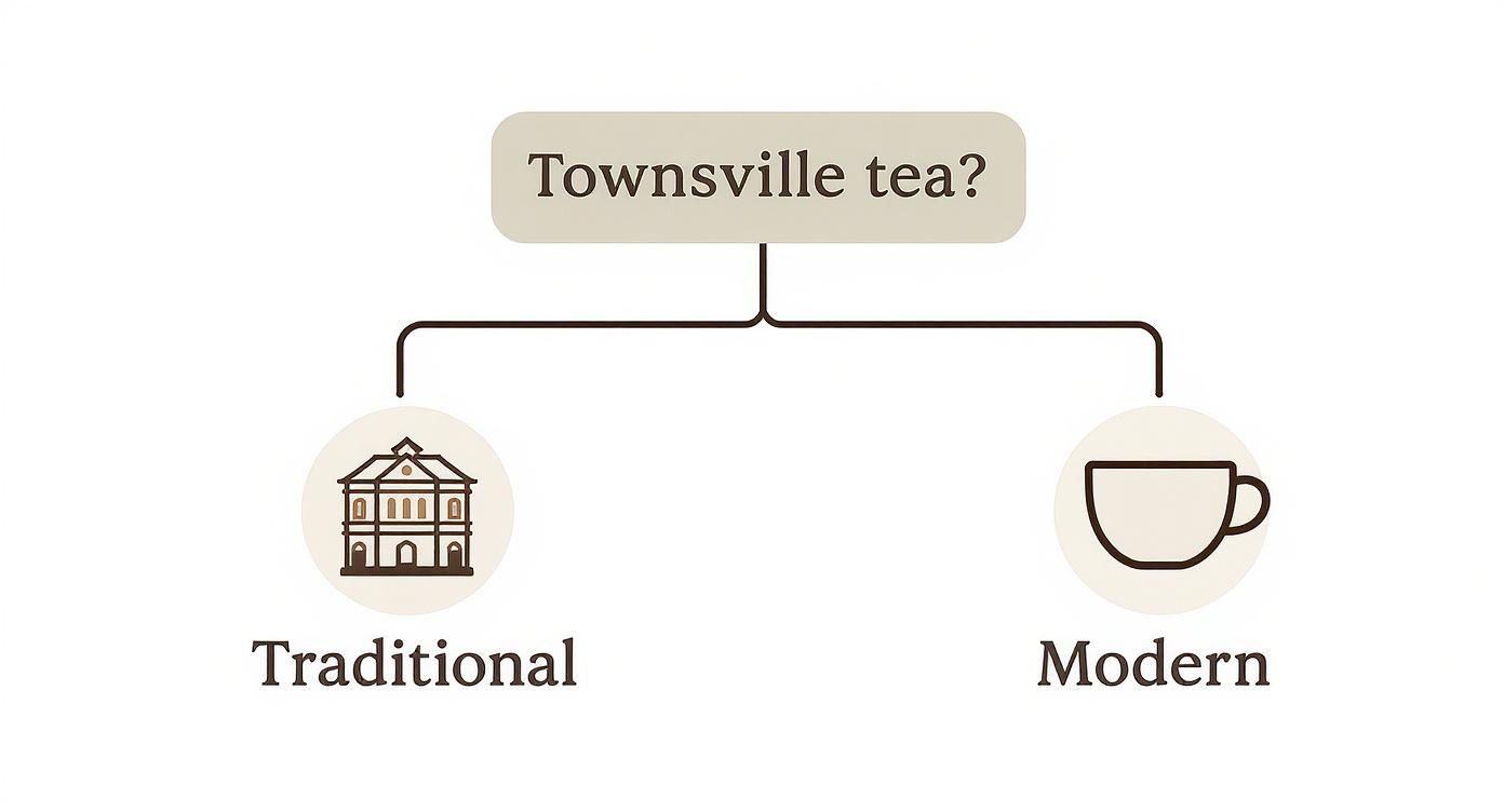 Infographic about tea house townsville
