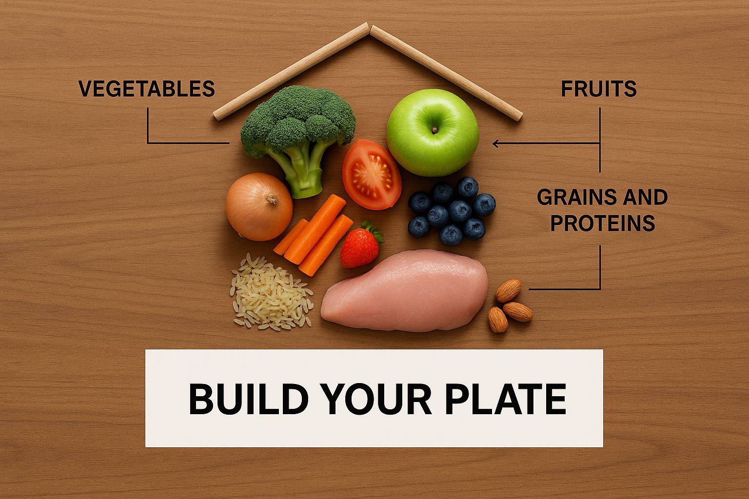 Infographic about what is a balanced diet