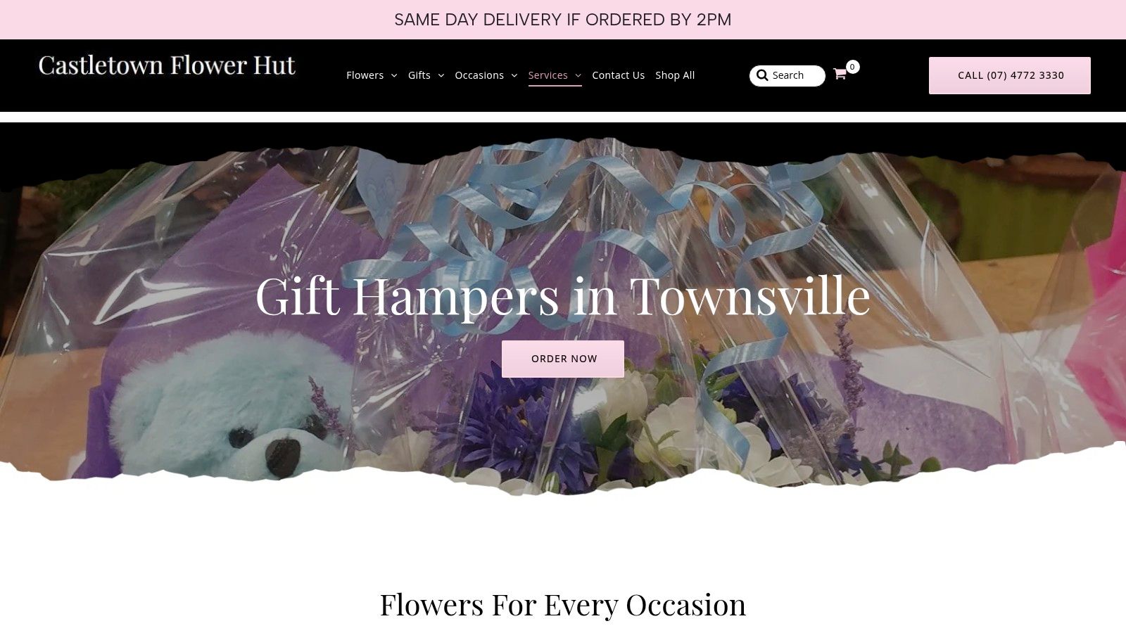 A thoughtfully curated gift hamper from Castletown Flower Hut, perfect for Mother's Day in Townsville.
