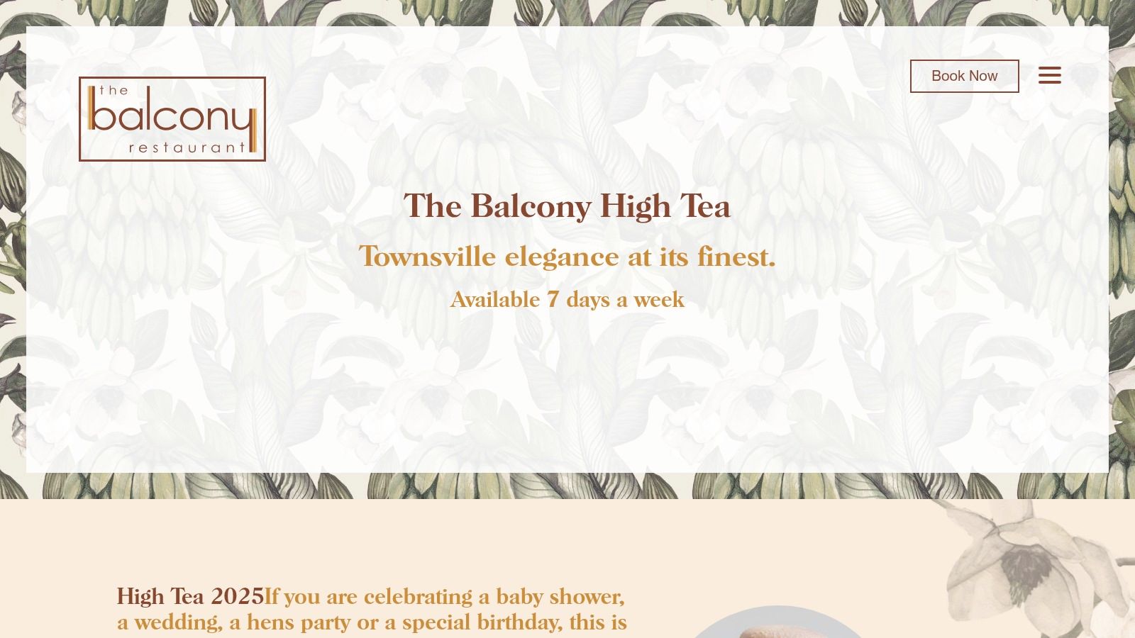 The Balcony Restaurant – High Tea