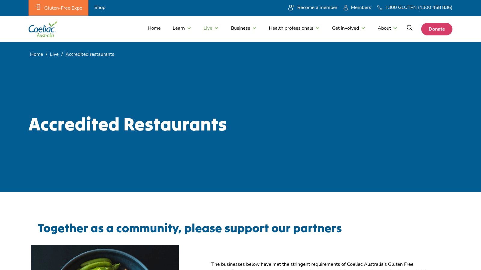 Coeliac Australia – Accredited Businesses Directory