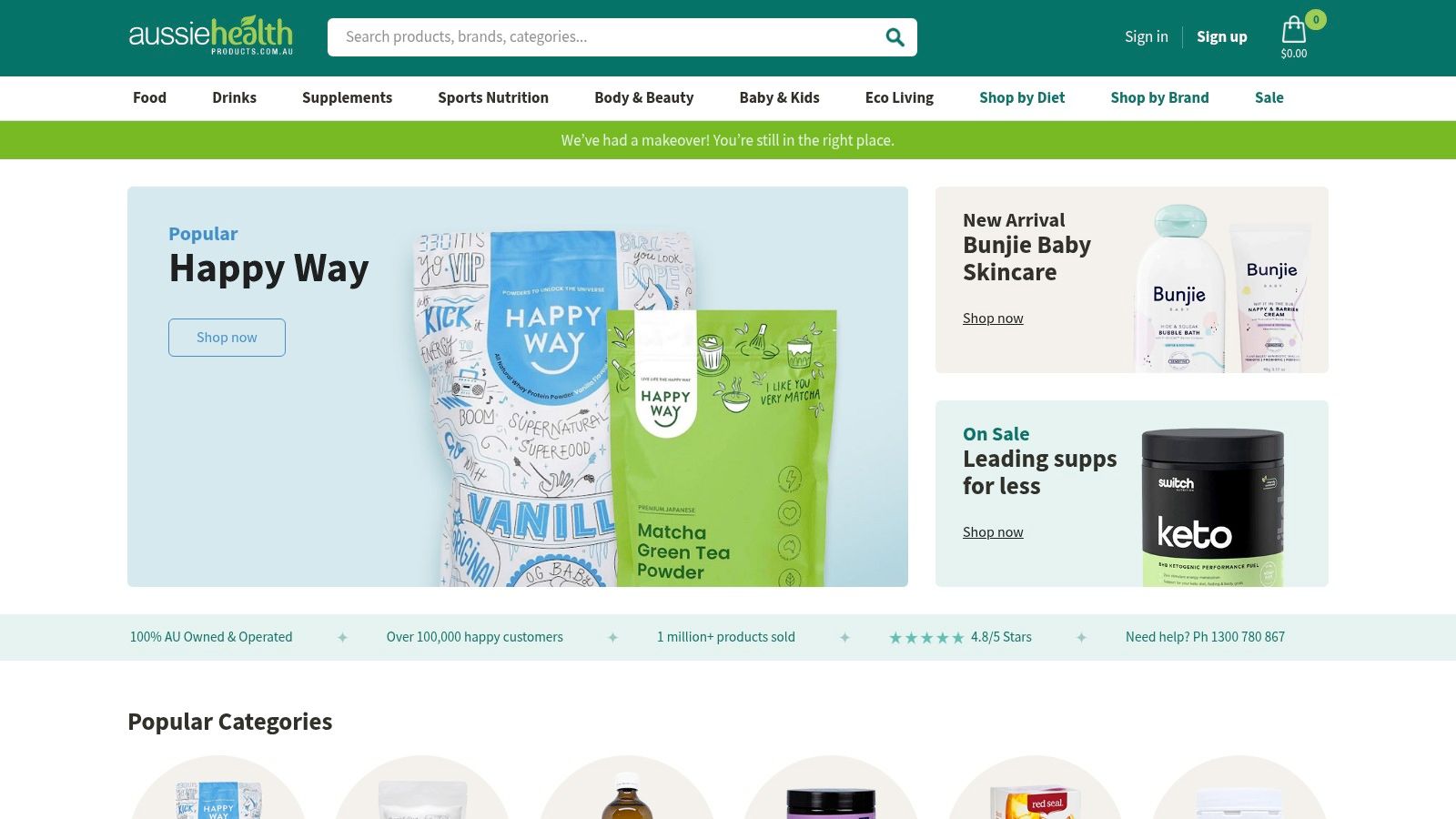 Aussie Health Products – National online health-food store with large gluten-free section