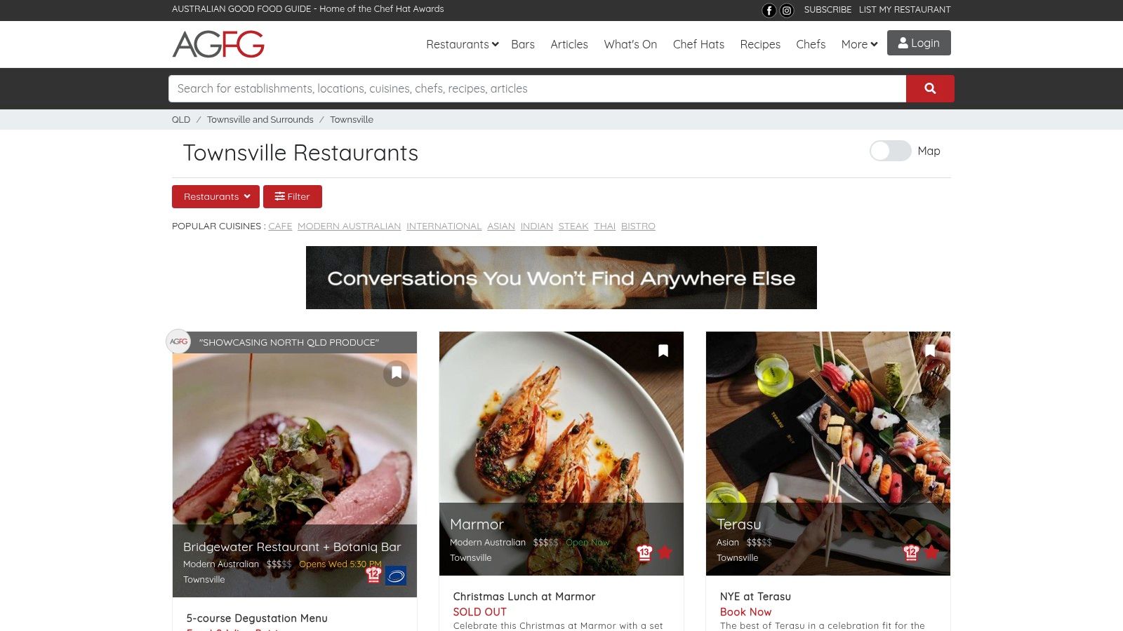 Australian Good Food Guide (AGFG) – Townsville
