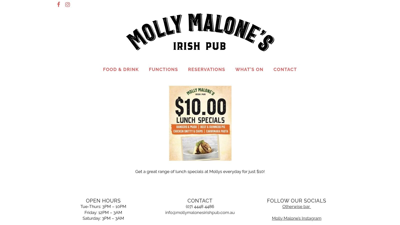Molly Malone’s Irish Pub