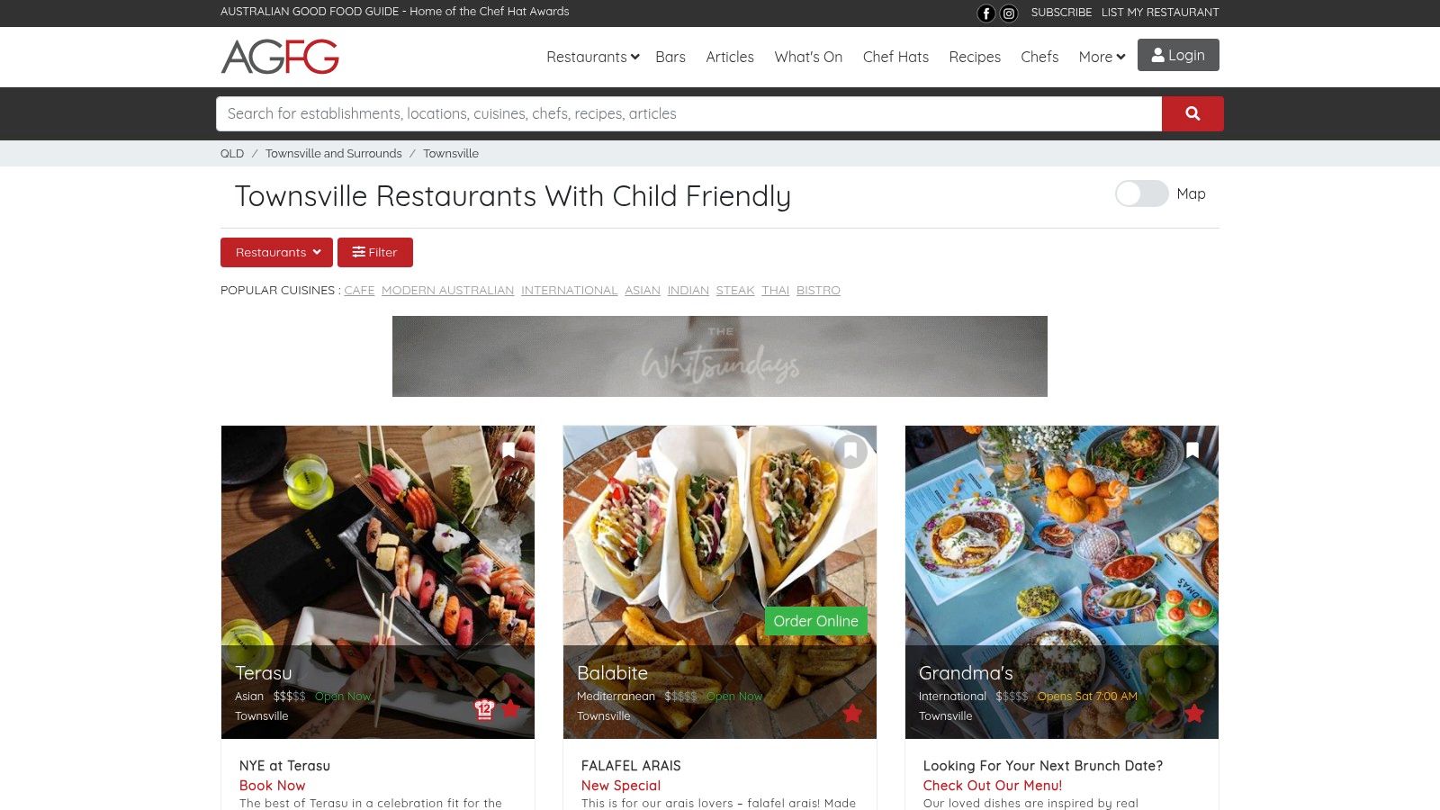 Australian Good Food Guide (AGFG) – Child‑Friendly category