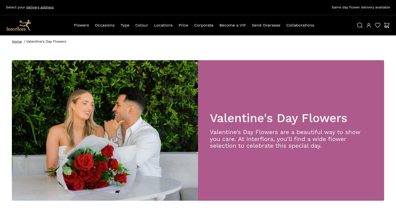 Interflora Australia – Valentine’s Day Collection