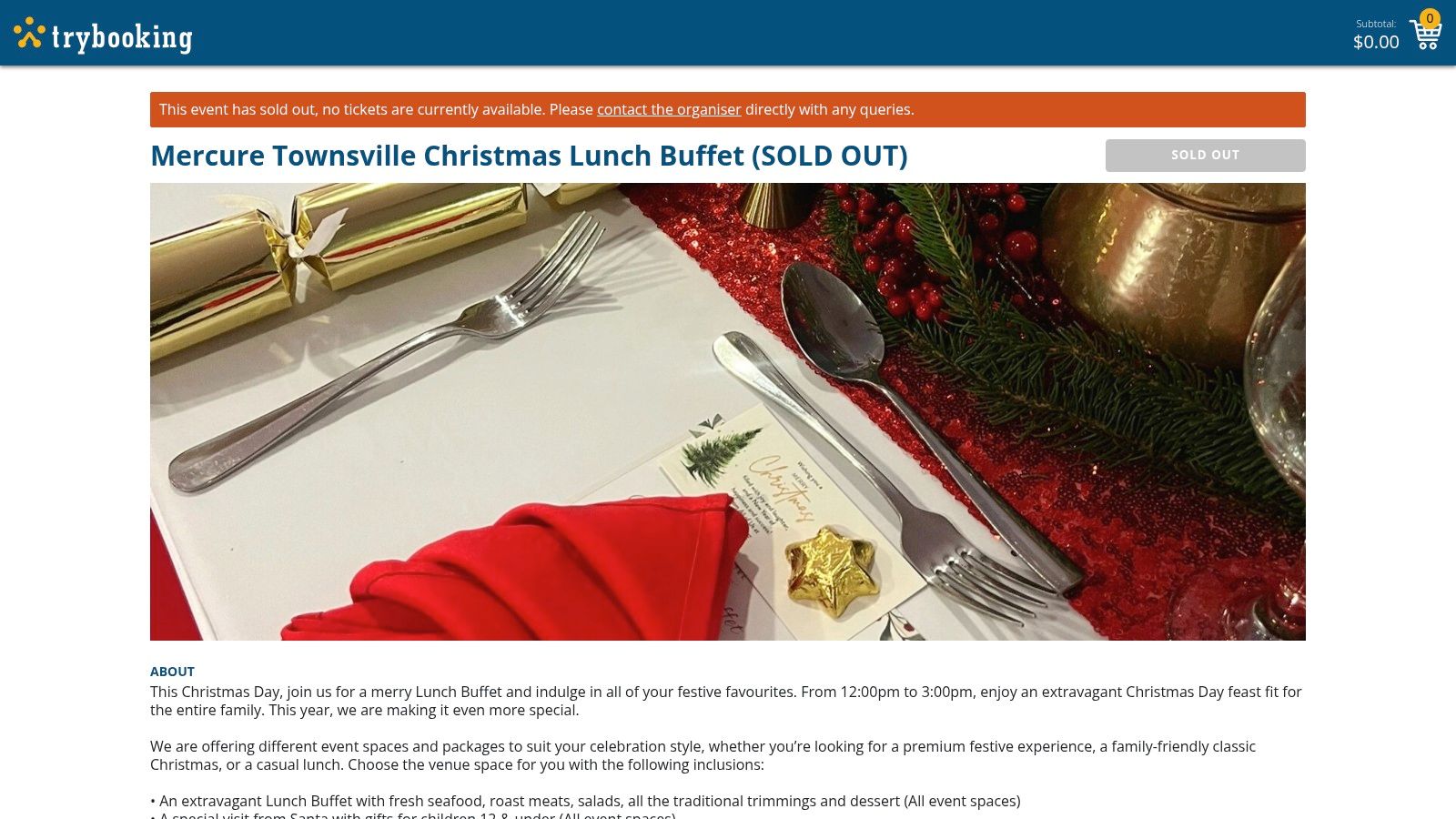 Mercure Townsville – TryBooking event listing