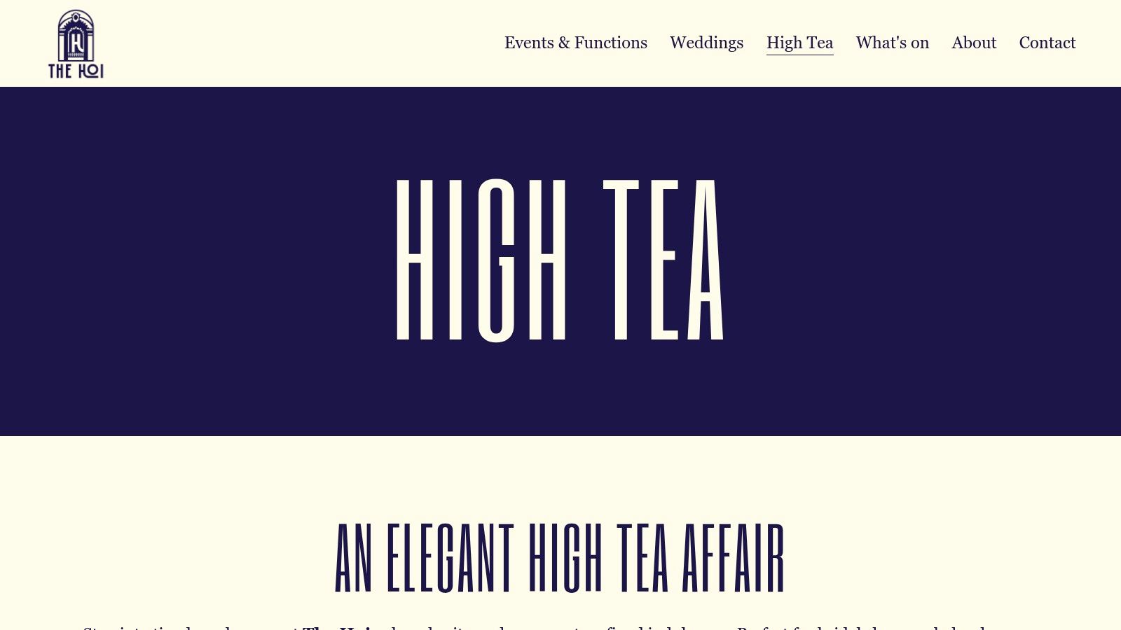 The Hoi – High Tea