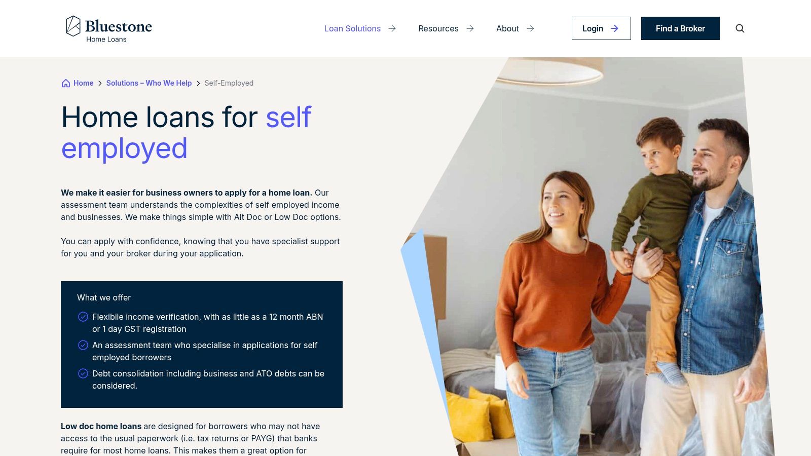 Bluestone Home Loans — Alt‑Doc